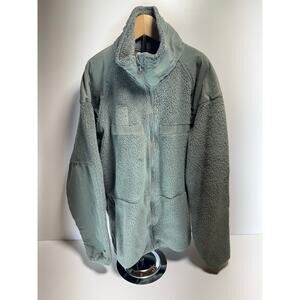 US Army Issue Gen 111 Fleece PolarTec Fleece Military Cold Weather Jacket Green